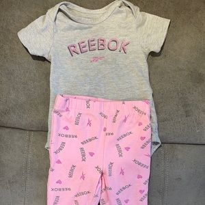 2 piece set. Reebok 6-9 month